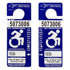 NY Parking Permit Card
