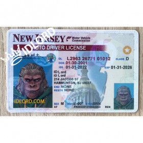 New jersey scannable card